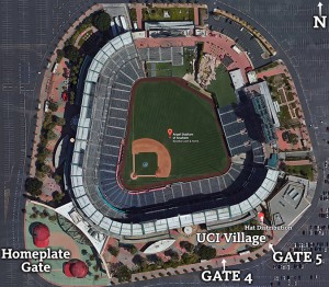 Angel Stadium aerial photo